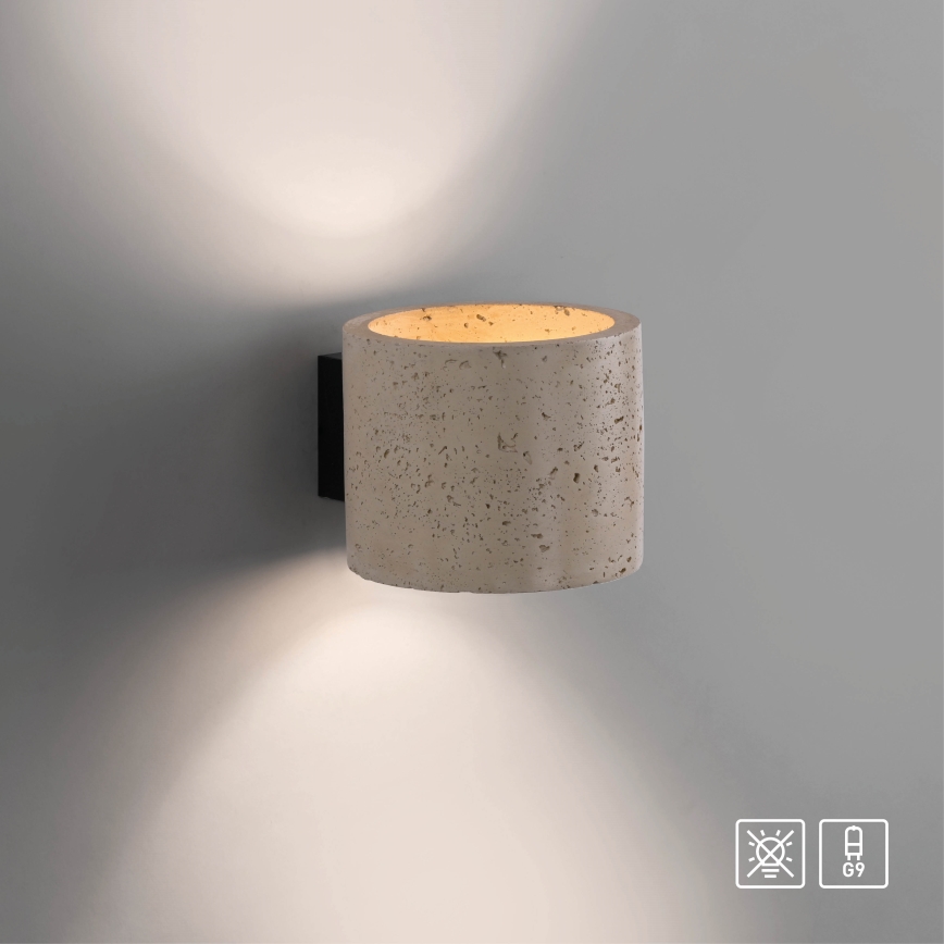Schöner Wohnen 12542-42 - Seinävalaisin TRAVENTA 1xG9/10W/230V betoni
