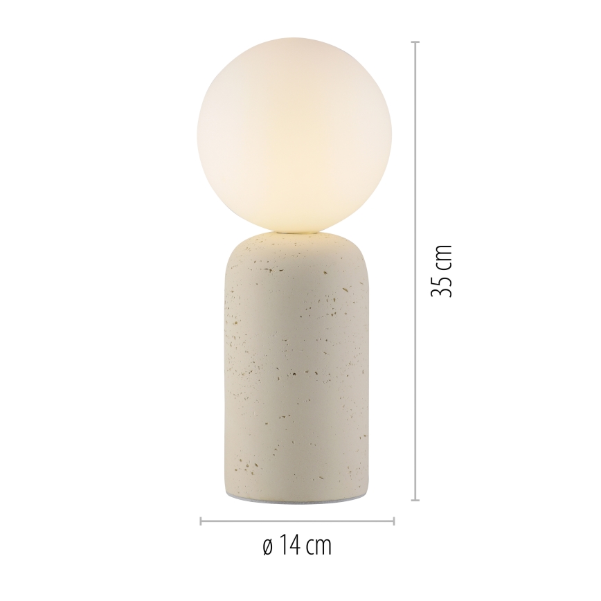 Schöner Wohnen 12543-42 - Pöytälamppu TRAVENTA 1xG9/10W/230V betoni