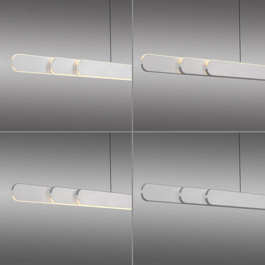 Schöner Wohnen 12577-16 - Himmennettävä LED-riippuvalaisin vaijerilla ADRIANA ROUND 2xLED/24W/230V 2700/3000/3500/4000/5000K 160 cm valkoinen
