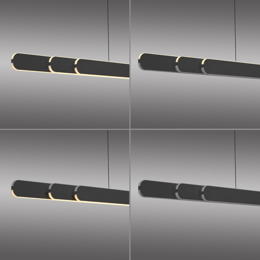 Schöner Wohnen 12577-18 - himmennettävä LED-riippuvalaisin vaijerilla ADRIANA ROUND 2xLED/24W/230V 2700/3000/3500/4000/5000K musta