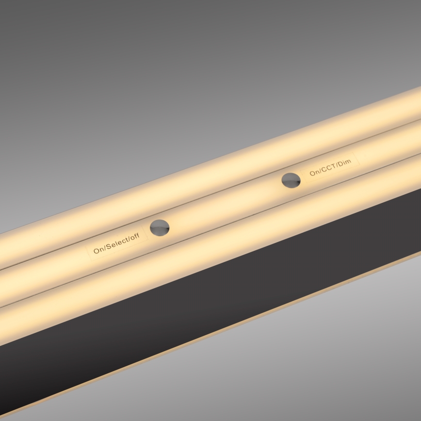 Schöner Wohnen 12577-18 - himmennettävä LED-riippuvalaisin vaijerilla ADRIANA ROUND 2xLED/24W/230V 2700/3000/3500/4000/5000K musta