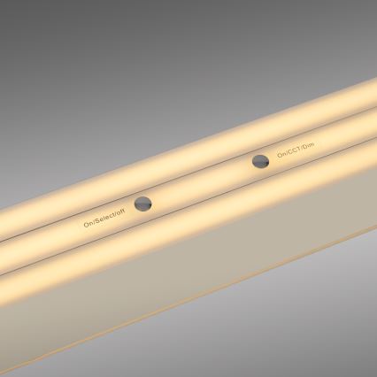 Schöner Wohnen 12577-39 - ADRIANA ROUND himmennettävä LED-riippuvalaisin kaapelilla 2xLED/24W/230V 2700/3000/3500/4000/5000K 160 cm harmaa