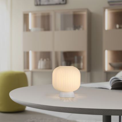 Schöner Wohnen 13573-16 - pöytävalaisin NAMI 1xE27/25W/230V valkoinen