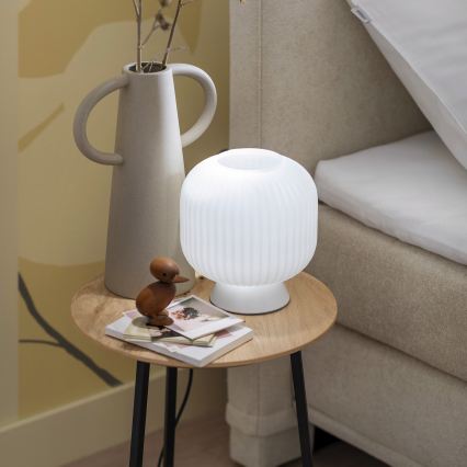 Schöner Wohnen 13573-16 - pöytävalaisin NAMI 1xE27/25W/230V valkoinen