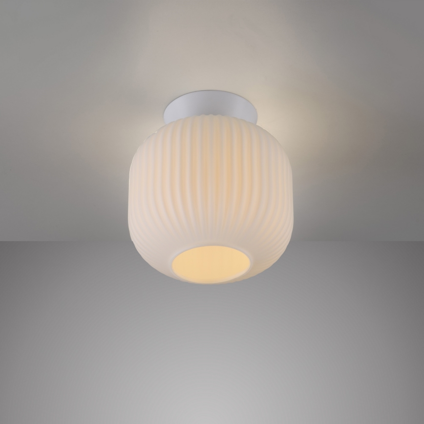 Schöner Wohnen 13574-16 - NAMI-kattovalaisin 1xE27/25W/230V, halkaisija 20 cm, valkoinen