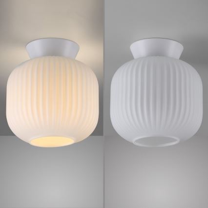 Schöner Wohnen 13574-16 - NAMI-kattovalaisin 1xE27/25W/230V, halkaisija 20 cm, valkoinen