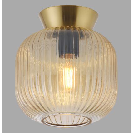 Schöner Wohnen 13574-27 - Kattovalaisin NAMI 1xE27/25W/230V pr. 20 cm kultainen/beige/savunharmaa