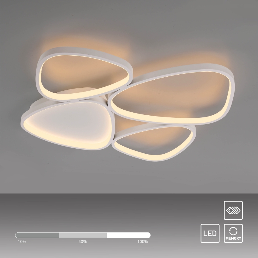 Schöner Wohnen 14038-16 - LED himmennettävä kattovalaisin PEBBLES LED/35,5W/230V valkoinen