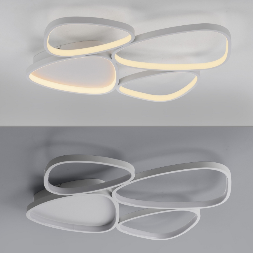 Schöner Wohnen 14038-16 - LED himmennettävä kattovalaisin PEBBLES LED/35,5W/230V valkoinen