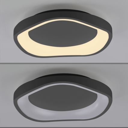 Schöner Wohnen 14233-18 - Himennettävä LED-kattovalaisin MONTA LED/21W/230V, halkaisija 40 cm, musta