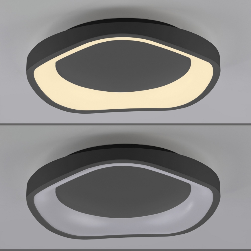 Schöner Wohnen 14233-18 - Himennettävä LED-kattovalaisin MONTA LED/21W/230V, halkaisija 40 cm, musta