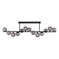 Schöner Wohnen 14505-18 - LED-riippuvalaisin tangolla DUBAI 13xG9/3W/230V musta/savunharmaa