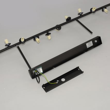 Schöner Wohnen 14505-18 - LED-riippuvalaisin tangolla DUBAI 13xG9/3W/230V musta/savunharmaa