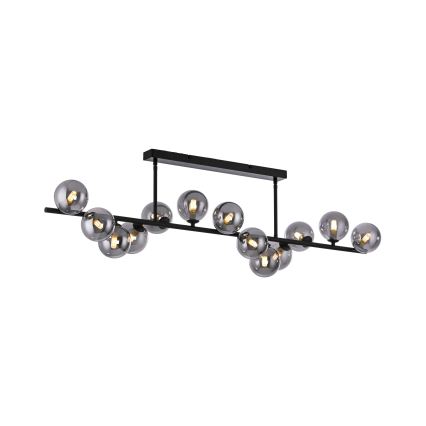 Schöner Wohnen 14505-18 - LED-riippuvalaisin tangolla DUBAI 13xG9/3W/230V musta/savunharmaa