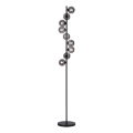 Schöner Wohnen 14506-18 - LED-lattiavalaisin DUBAI 9xG9/3W/230V musta/savunharmaa
