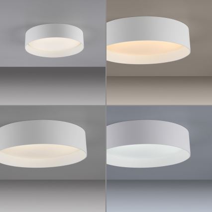 Schöner Wohnen 14593-16 - himennettävä LED-kattovalaisin TAVOLI LED/10W/230V 2700-6500K halkaisija 28,5 cm valkoinen + kaukosäädin