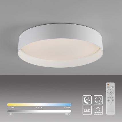 Schöner Wohnen 14594-16 - LED-himennettävä kattovalaisin TAVOLI LED/20W/230V 2700-6500K halkaisija 39 cm valkoinen + kaukosäädin