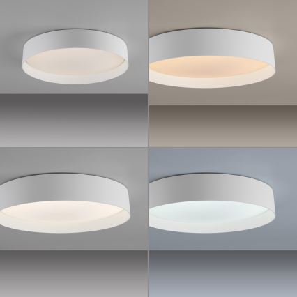 Schöner Wohnen 14594-16 - LED-himennettävä kattovalaisin TAVOLI LED/20W/230V 2700-6500K halkaisija 39 cm valkoinen + kaukosäädin