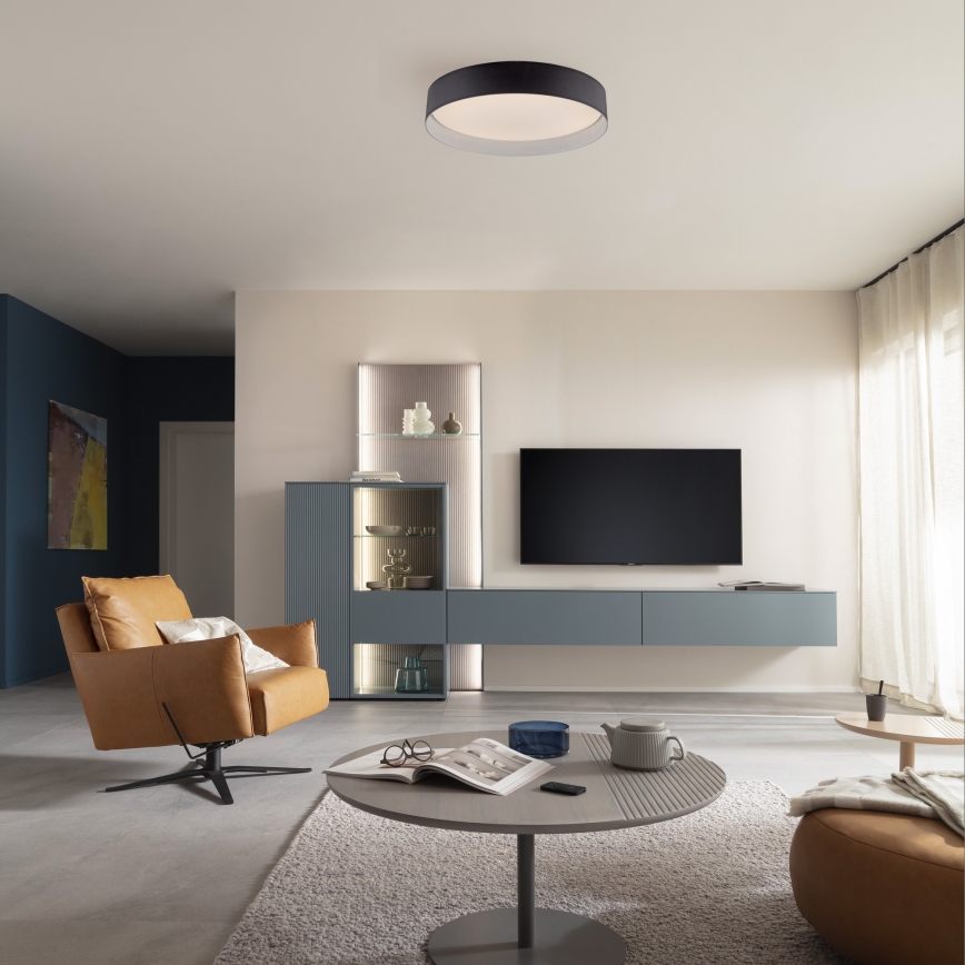 Schöner Wohnen 14594-18 - Himmennettävä LED-kattovalaisin TAVOLI LED/20W/230V 2700-6500K Ø 39 cm musta + kauko-ohjain