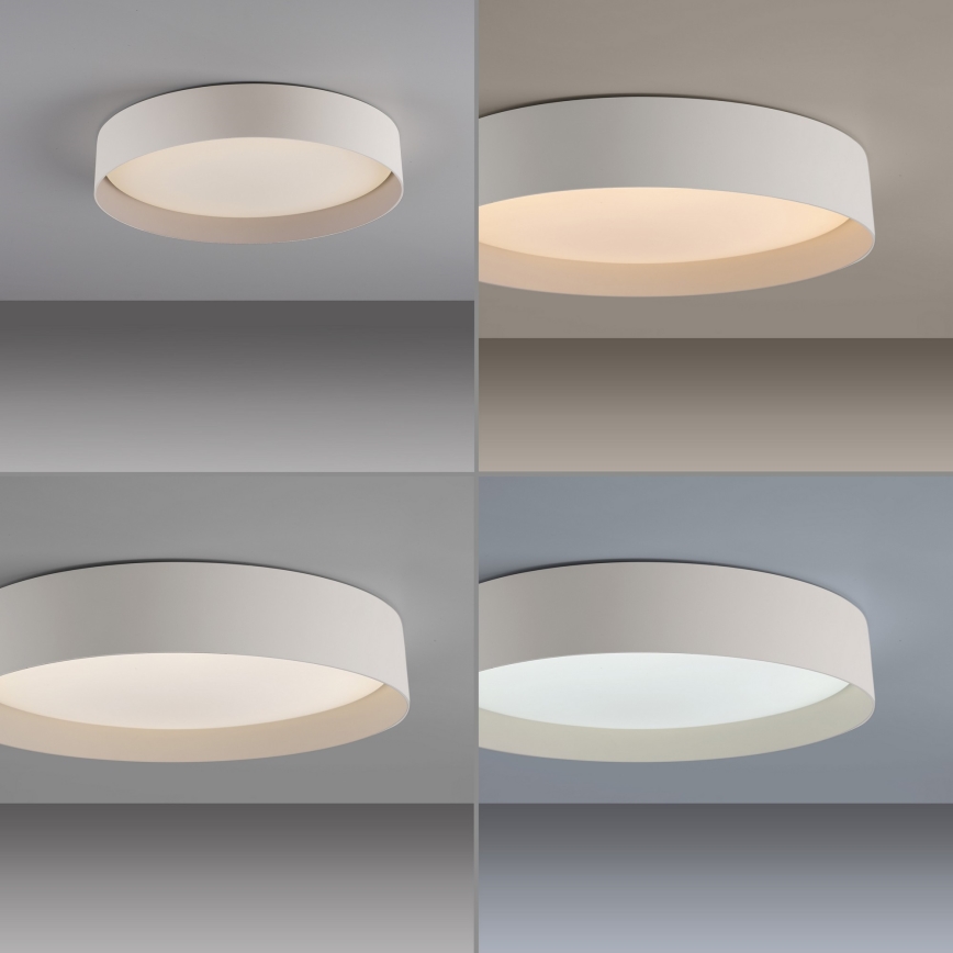 Schöner Wohnen 14594-39 - himennettävä LED-kattovalaisin TAVOLI LED/20W/230V 2700-6500K halkaisija 39 cm harmaa + kaukosäädin