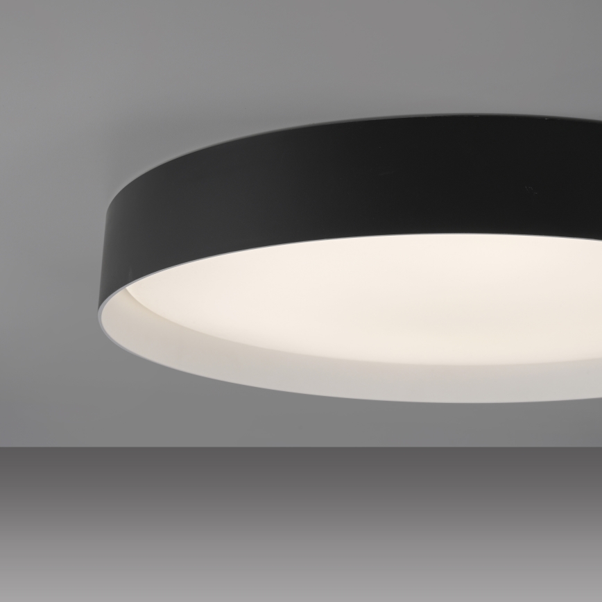 Schöner Wohnen 14595-18 - Himmennettävä LED-kattovalaisin TAVOLI, 34 W, 230 V, 2700–6500 K, Ø 49 cm, musta + kaukosäädin