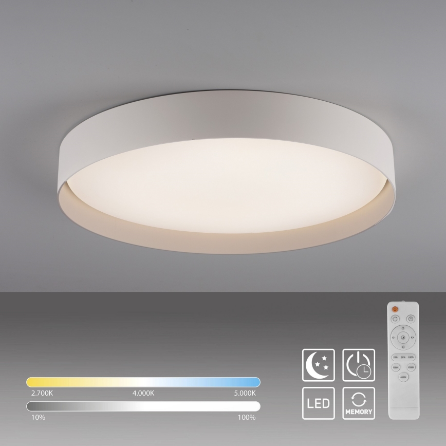 Schöner Wohnen 14595-39 - himmennettävä LED-kattovalaisin TAVOLI LED/34W/230V 2700-6500K halkaisija 49 cm harmaa + kaukosäädin