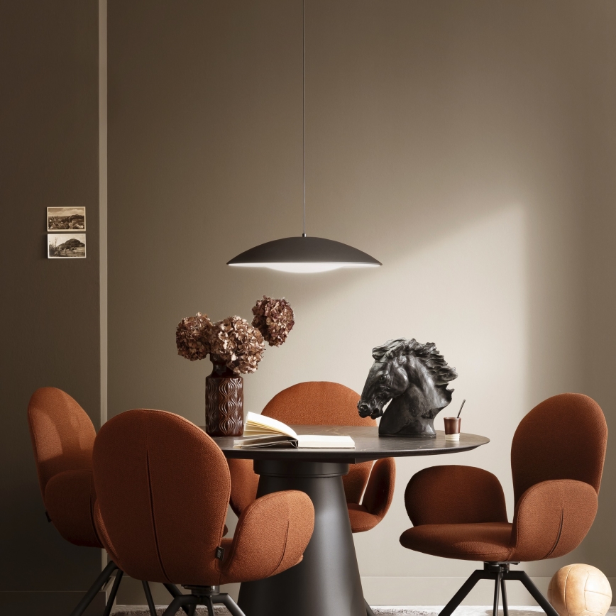 Schöner Wohnen 14606-18 - himmennettävä LED-riippuvalaisin vaijerilla LENTE LED/17W/230V Ø 40 cm musta