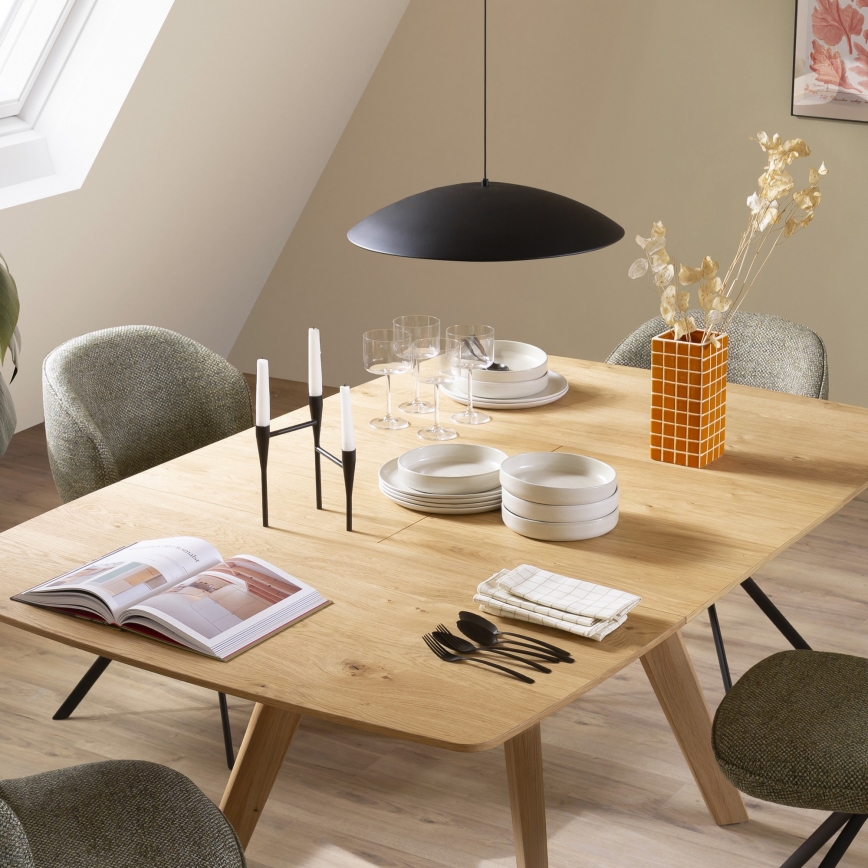 Schöner Wohnen 14606-18 - himmennettävä LED-riippuvalaisin vaijerilla LENTE LED/17W/230V Ø 40 cm musta