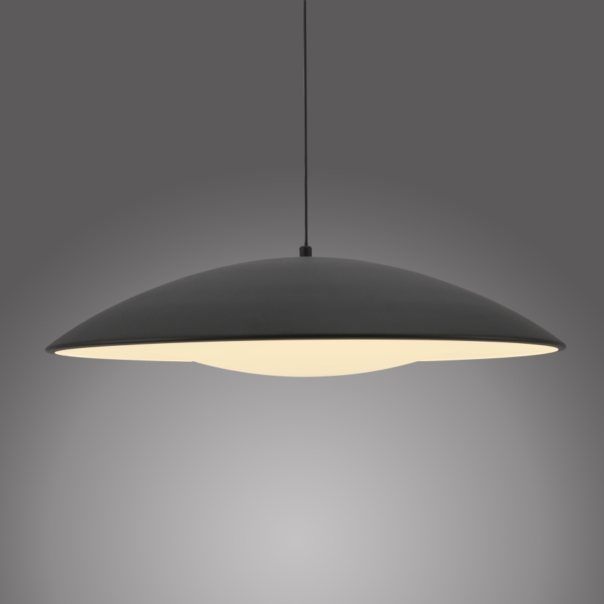 Schöner Wohnen 14607-18 - LENTE himmennettävä riippuvalaisin vaijerilla, LED/23W/230V, halkaisija 50 cm, musta
