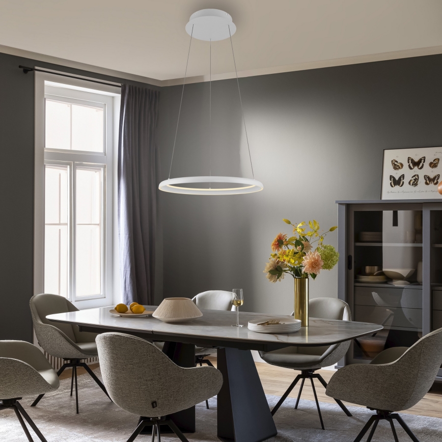 Schöner Wohnen 15570-16 - Himennettävä LED-riippuvalaisin kaapelilla QUILLO LED/36W/230V halkaisija 60 cm valkoinen