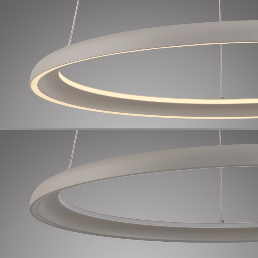 Schöner Wohnen 15570-39 - LED-himmennettävä riippuvalaisin kaapelilla QUILLO LED/36W/230V, halkaisija 60 cm, harmaa