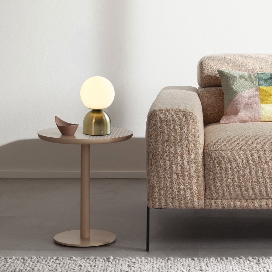 Schöner Wohnen 19218-12 - LED-himmennettävä kosketusohjattu ladattava pöytälamppu RUDI LED/1,2W/5V 3000-6000K 1200 mAh kultainen