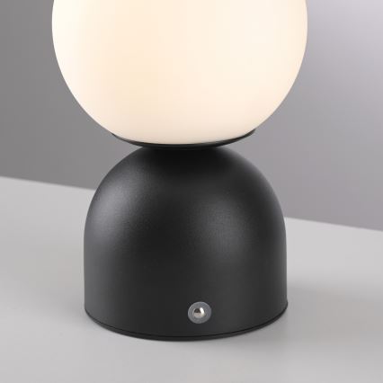 Schöner Wohnen 19218-18 - LED kosketuksella himmennettävä ladattava pöytävalaisin RUDI LED/1,2W/5V 3000-6000K 1200 mAh musta