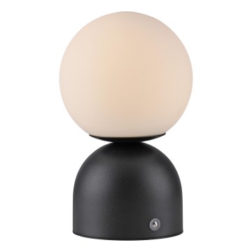 Schöner Wohnen 19218-18 - LED kosketuksella himmennettävä ladattava pöytävalaisin RUDI LED/1,2W/5V 3000-6000K 1200 mAh musta