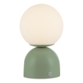 Schöner Wohnen 19218-43 - LED-himmennettävä kosketusohjattu ladattava pöytävalaisin RUDI LED/1,2W/5V 3000-6000K 1200 mAh vihreä