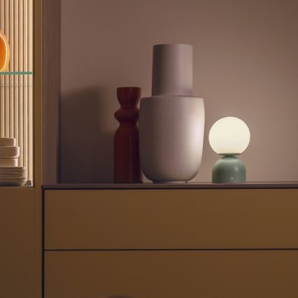 Schöner Wohnen 19218-43 - LED-himmennettävä kosketusohjattu ladattava pöytävalaisin RUDI LED/1,2W/5V 3000-6000K 1200 mAh vihreä