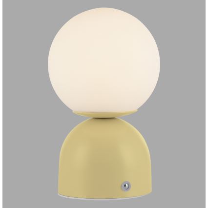 Schöner Wohnen 19218-81 - LED-himmennettävä kosketusohjattu ladattava pöytälamppu RUDI LED/1,2W/5V 3000-6000K 1200 mAh keltainen