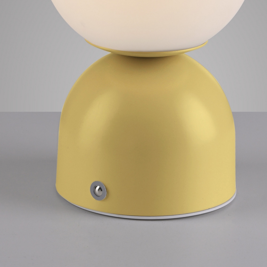 Schöner Wohnen 19218-81 - LED-himmennettävä kosketusohjattu ladattava pöytälamppu RUDI LED/1,2W/5V 3000-6000K 1200 mAh keltainen