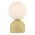 Schöner Wohnen 19218-81 - LED-himmennettävä kosketusohjattu ladattava pöytälamppu RUDI LED/1,2W/5V 3000-6000K 1200 mAh keltainen