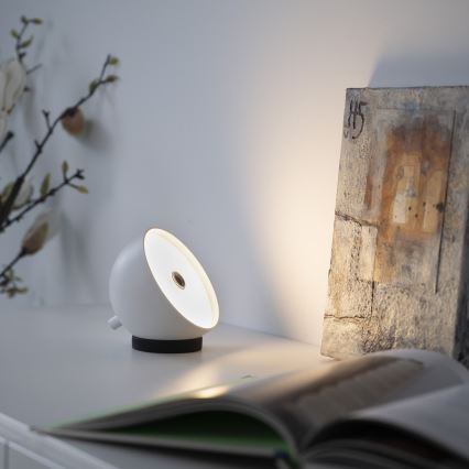 Schöner Wohnen 19244-16 - himmennettävä kosketusohjattu ladattava ulkokäyttöinen pöytälamppu BELLIS LED/2,5W/5V 2600 mAh IP54 valkoinen