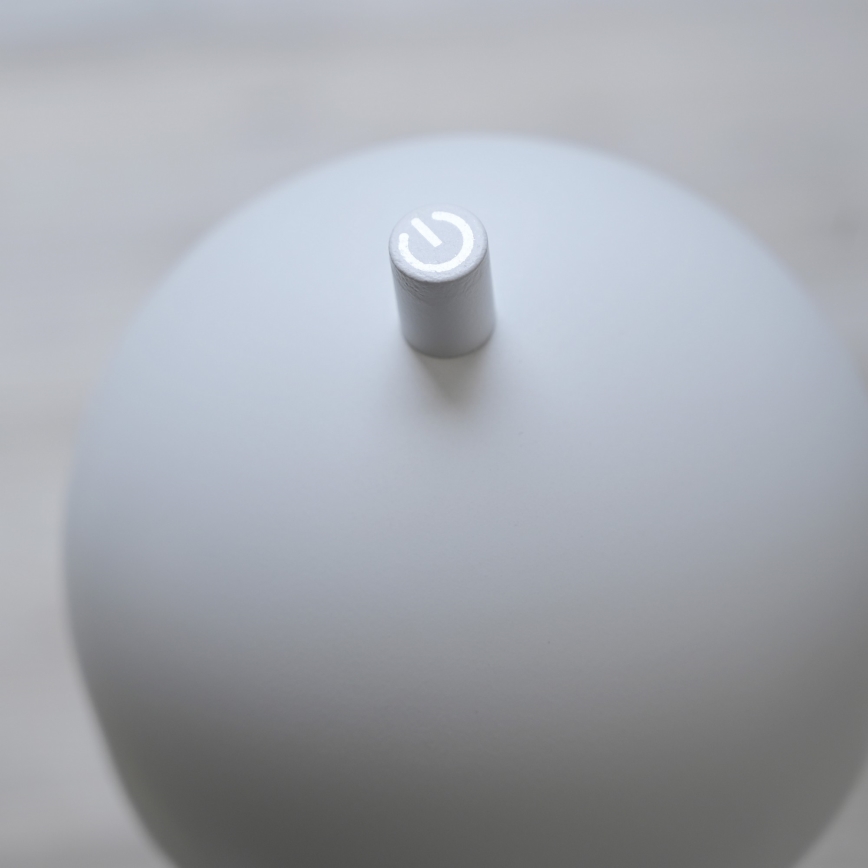 Schöner Wohnen 19244-16 - himmennettävä kosketusohjattu ladattava ulkokäyttöinen pöytälamppu BELLIS LED/2,5W/5V 2600 mAh IP54 valkoinen