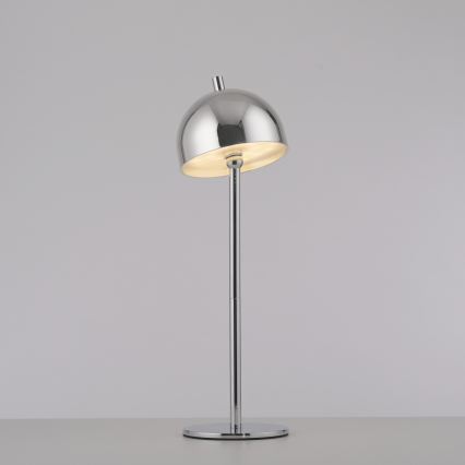 Schöner Wohnen 19244-17 - LED-himmennettävä kosketustoiminen ladattava ulkokäyttöön tarkoitettu pöytävalaisin BELLIS LED/2,5W/5V 2600 mAh IP54 kiiltävä kromi