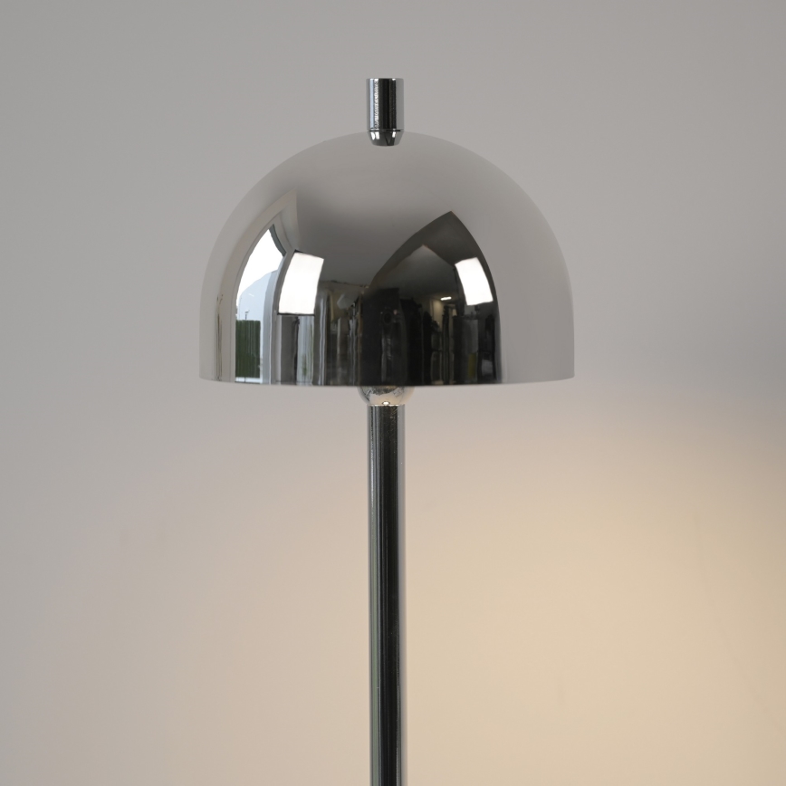 Schöner Wohnen 19244-17 - LED-himmennettävä kosketustoiminen ladattava ulkokäyttöön tarkoitettu pöytävalaisin BELLIS LED/2,5W/5V 2600 mAh IP54 kiiltävä kromi