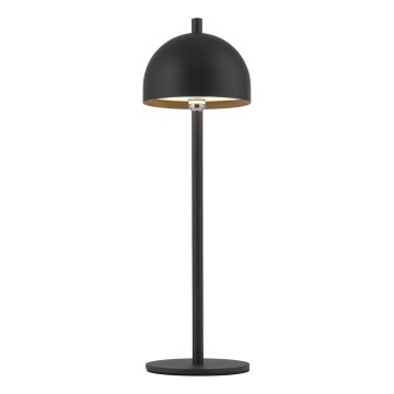 Schöner Wohnen 19244-18 - BELLIS ulkokäyttöön sopiva ladattava LED-pöytävalaisin, himmennettävä kosketusohjauksella, LED/2,5W/5V, 2600 mAh, IP54, musta