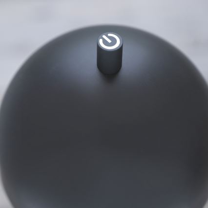 Schöner Wohnen 19244-18 - BELLIS ulkokäyttöön sopiva ladattava LED-pöytävalaisin, himmennettävä kosketusohjauksella, LED/2,5W/5V, 2600 mAh, IP54, musta