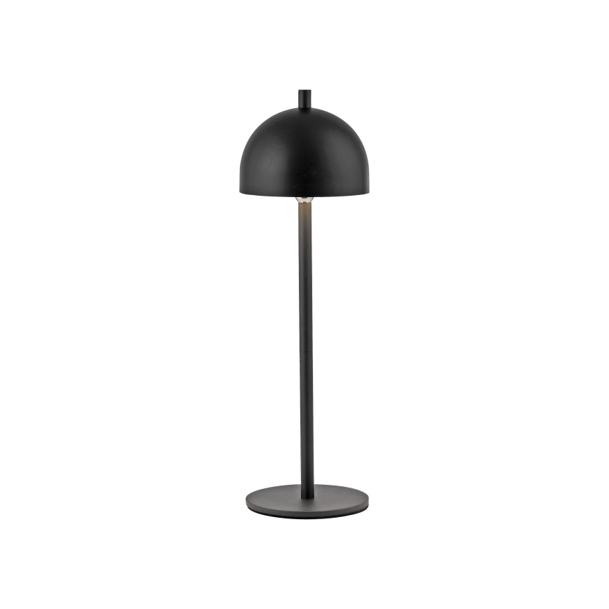 Schöner Wohnen 19244-18 - BELLIS ulkokäyttöön sopiva ladattava LED-pöytävalaisin, himmennettävä kosketusohjauksella, LED/2,5W/5V, 2600 mAh, IP54, musta