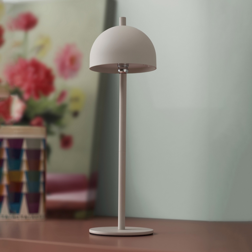 Schöner Wohnen 19244-39 - LED-himmennettävä, kosketuksella ohjattava ja ladattava ulkokäyttöinen pöytälamppu BELLIS, LED/2,5W/5V, 2600 mAh, IP54, harmaa