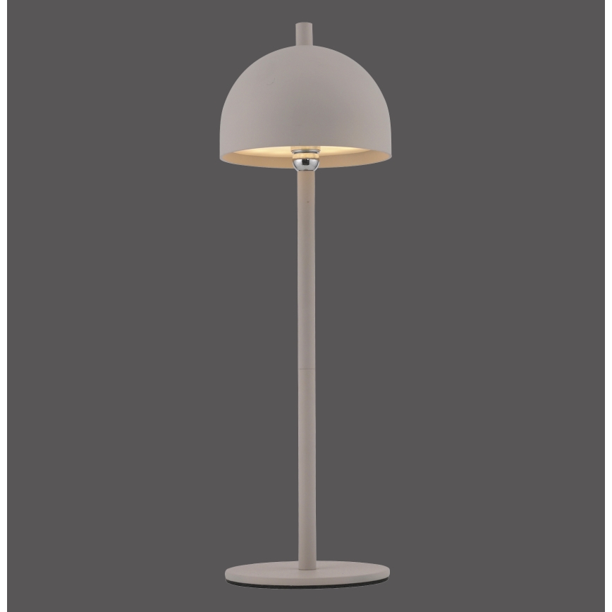 Schöner Wohnen 19244-39 - LED-himmennettävä, kosketuksella ohjattava ja ladattava ulkokäyttöinen pöytälamppu BELLIS, LED/2,5W/5V, 2600 mAh, IP54, harmaa