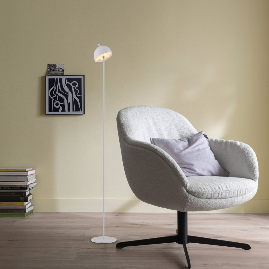 Schöner Wohnen 19245-16 - himmennettävä kosketuksella ohjattava ladattava ulkokäyttöön sopiva lattiavalaisin BELLIS LED/2,5W/5V 2600 mAh IP54 valkoinen