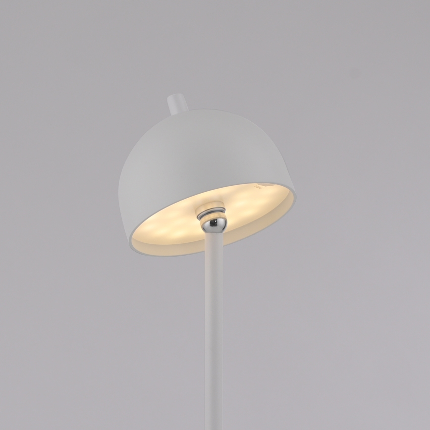 Schöner Wohnen 19245-16 - himmennettävä kosketuksella ohjattava ladattava ulkokäyttöön sopiva lattiavalaisin BELLIS LED/2,5W/5V 2600 mAh IP54 valkoinen